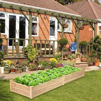 Wooden Outdoor Raised Garden Bed