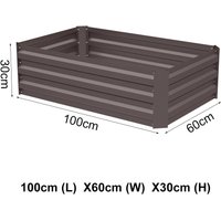 30CM Height Steel Garden Plants Raised Bed