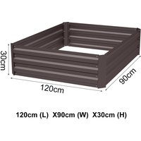 30CM Height Steel Garden Plants Raised Bed