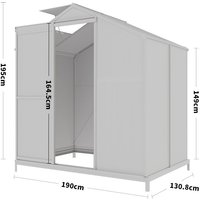 White Framed Garden Greenhouse with Base Frame