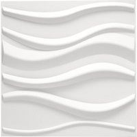 12 Pack PVC 3D Wave Wall Panels Decorative Tiles
