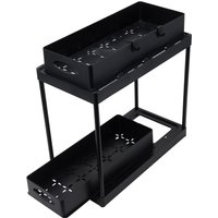2-Tier Under Sink Pull Out Storage Organizer