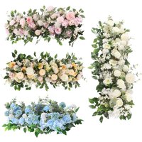 White Rose Floral Row for Wedding Aisle Decor