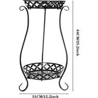 2 Tier Tall Vintage Metal Plant Stand