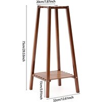 Vintage Tiered Indoor Plant Stand Solid Wood Display Shelf