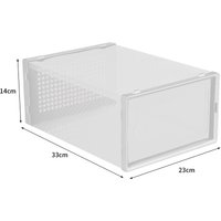 12x Stackable Shoe Storage Box Organiser